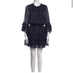 MISA Floral print mini dress